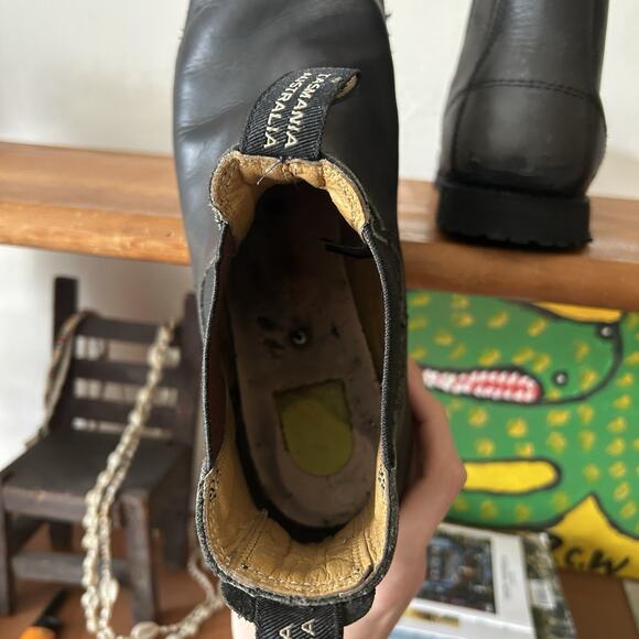 Men’s Blundstone #558 Chelsea Boots Black Leather Vibram Resole Size 13 US 14 main image 7